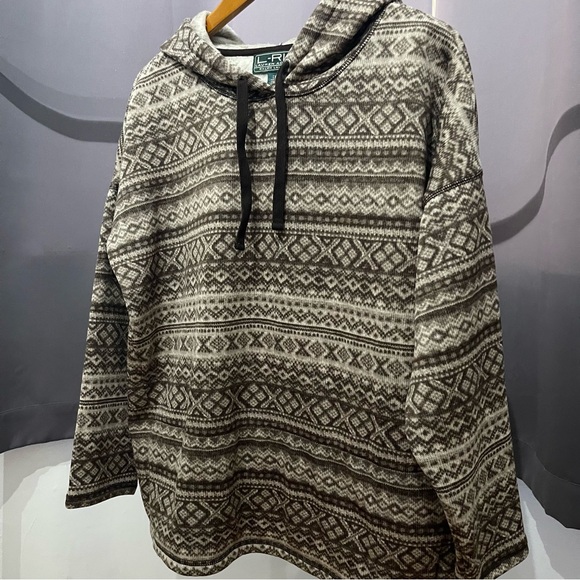 Patterned Tan Hoodie - Picture 2 of 8